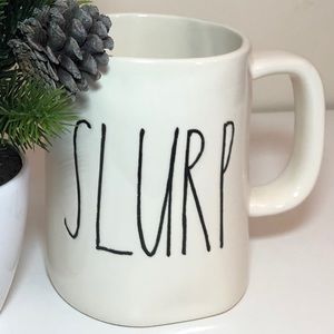 Rae Dunn “SLURP” Coffee Tea Mug Cream White
